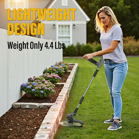 Greenfury lightweight 4.4 lb design reduces fatigue during use.