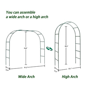 GreenGiggle garden arch wide span entrance supports spacious garden entrances and events.