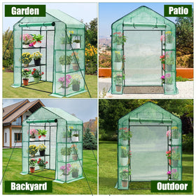Greengro Greenhouse easy-assembly enables tool-free setup for quick relocation.
