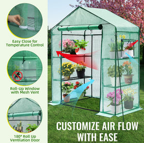 Greengro Greenhouse outdoor porch use shown, ideal for small space gardening.
