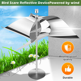 Greenight bird deterrent in action keeps pigeons away from windows.