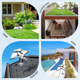 Greenight garden deck outdoor setup for versatile bird deterrence.