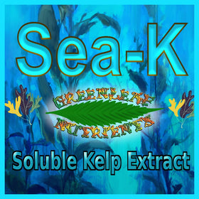 Greenleaf Nutrients Sea-Kelp soil application step demonstrates media-ready feeding.