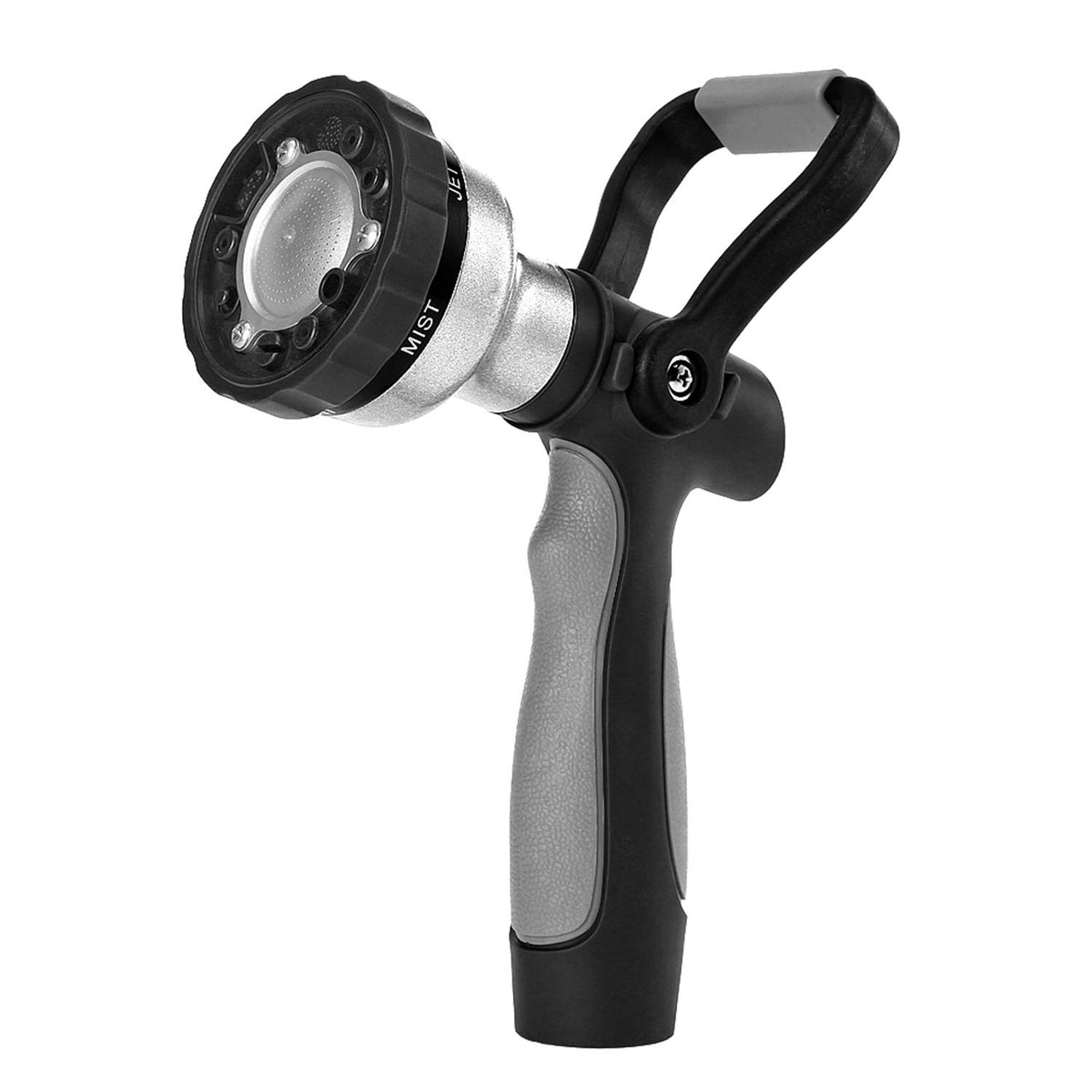 GreenMount New Patent Garden Hose Nozzle exterior view showing durable construction for versatile watering.