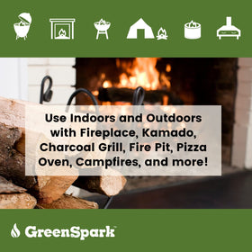GreenSpark fire starters burn up to 10 minutes in windy conditions