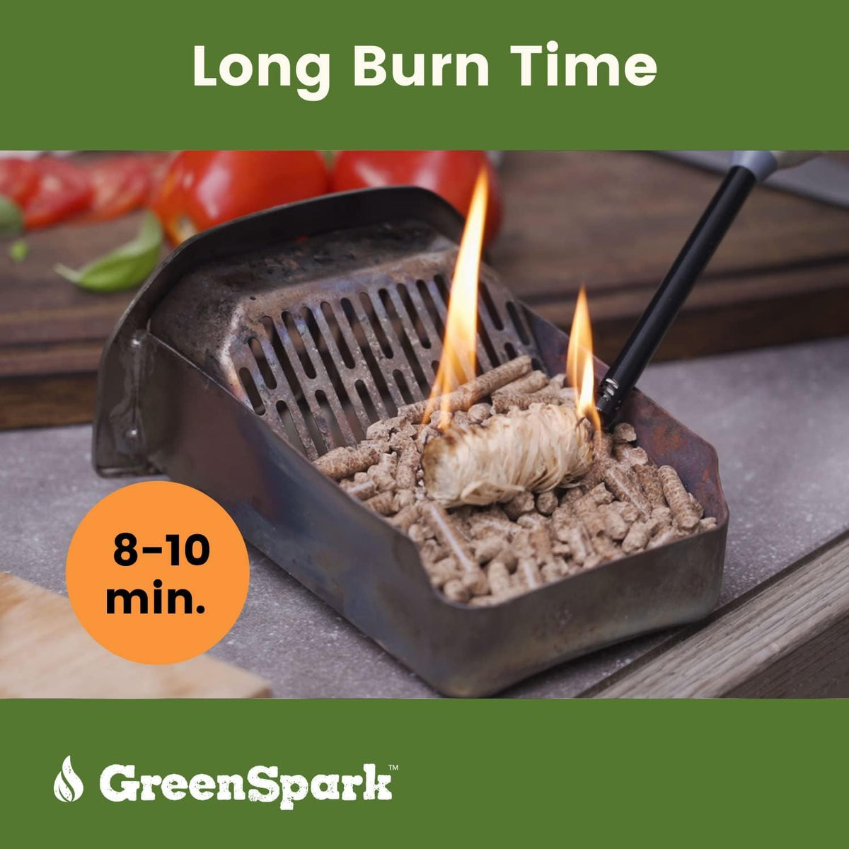 GreenSpark fire starters stored in waterproof packaging for year round readiness