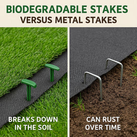 GreenStake stakes remain effective up to 18 months before decomposing.