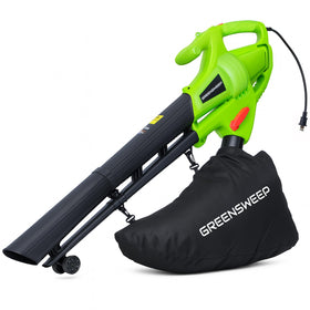 GreenSweep 3-in-1 leaf blower in action for fast debris clearance.