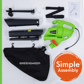 GreenSweep adjustable speed control for delicate gravel and heavy leaves.
