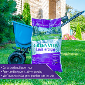 Close-up of deep green turf with GreenView Fairway Formula applied