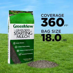 GreenView mulch applied to soil ready for watering