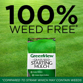 GreenView mulch covering seeds to stabilize soil contact for germination