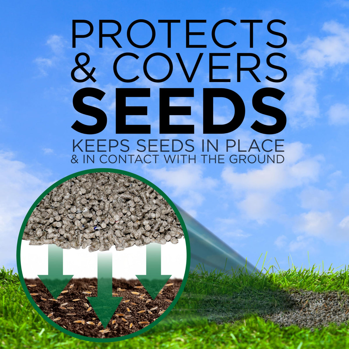 GreenView Grass Seed Starting Mulch with starter fertilizer supporting root development