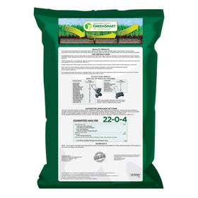 GreenView Lawn Food label detail highlights GreenSmart nutrients for longer color.