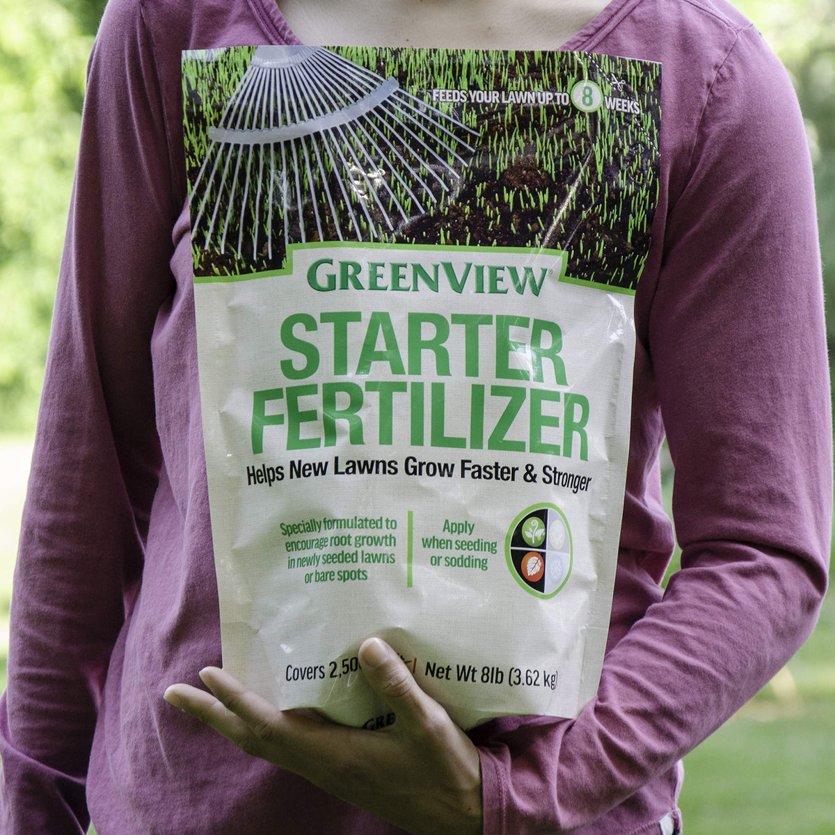 Ideal for spring or fall lawn installations and bare spots with GreenView.