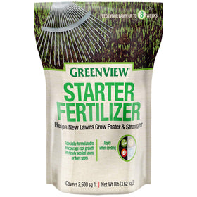 GreenView Starter Fertilizer applied to spring seed for quick establishment.