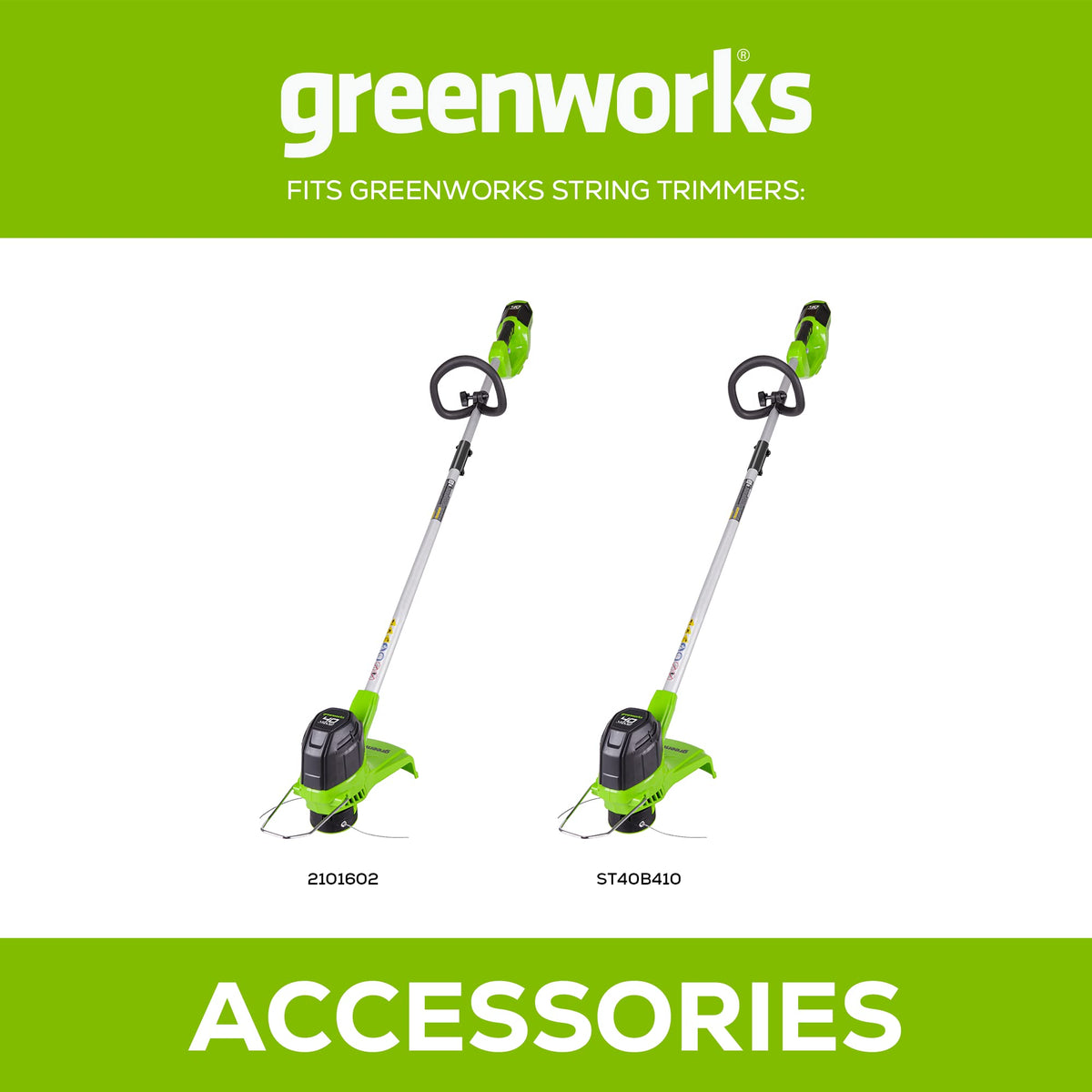 GreenWorks 3-pack spools packaging emphasizes value and ready-to-install replacements