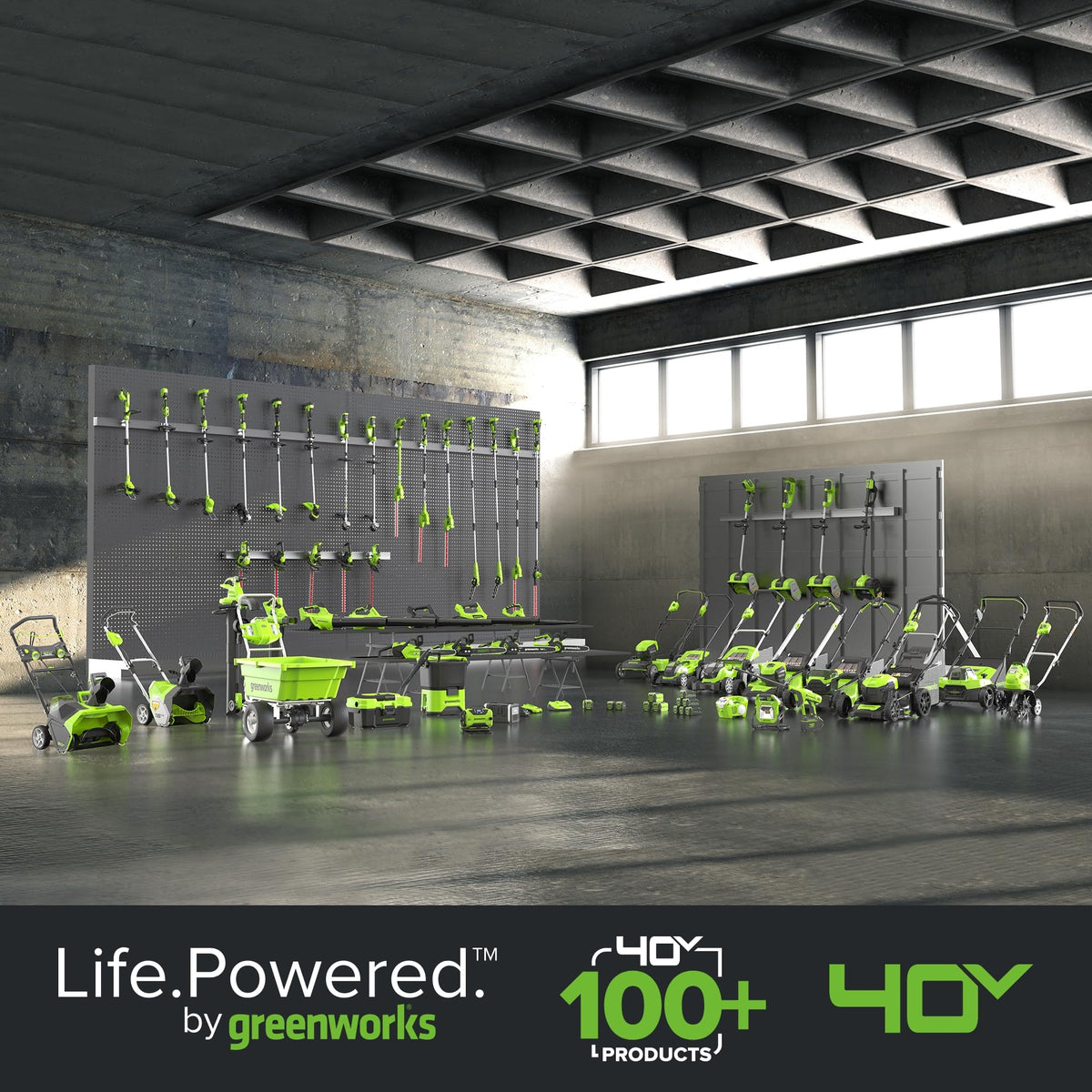 Greenworks 3-year tool and 3-year battery warranty reinforces long-term reliability.