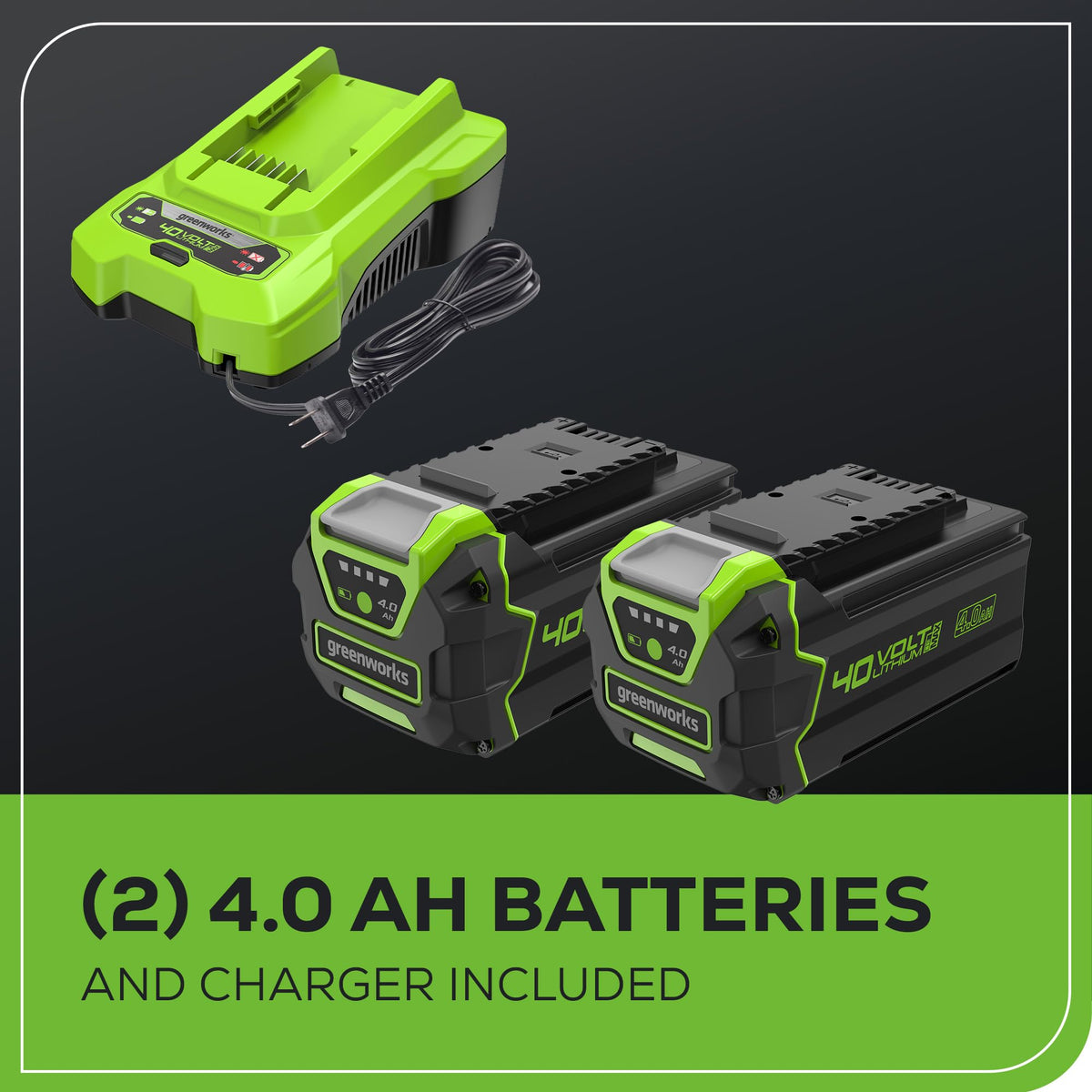 Greenworks 3-in-1 mulching, side discharge, and rear bag options