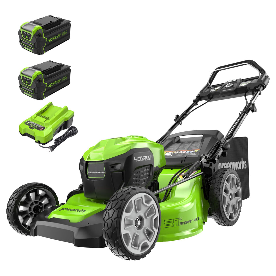 Greenworks 40V brushless mower for quiet, efficient lawn cutting