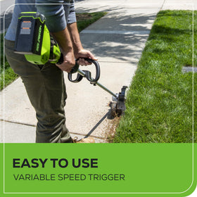 Greenworks 40V 8-inch edger with brushless motor for stronger torque and quiet operation