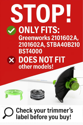 Chway spool cap cover for Greenworks 40V trimmers ensures secure installation