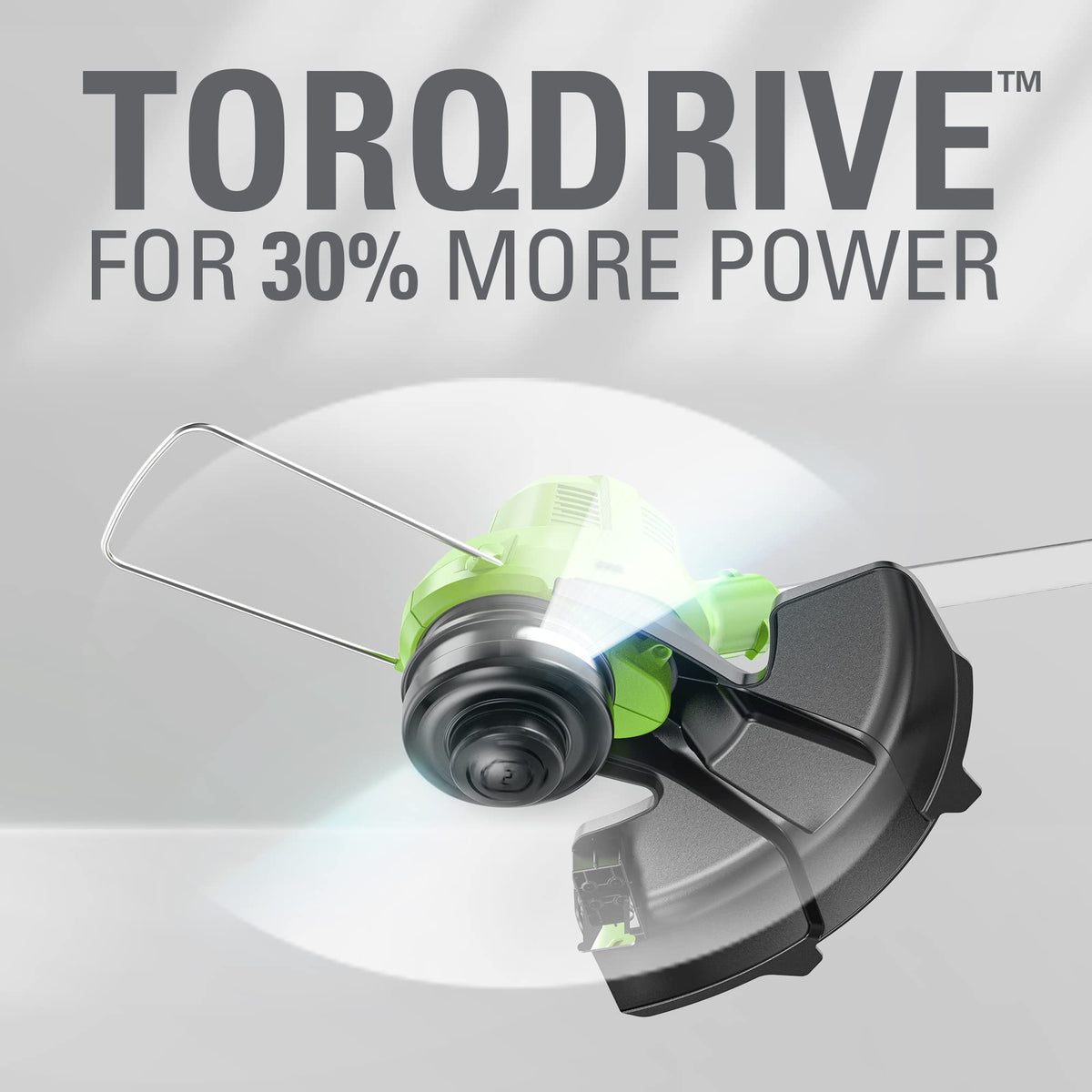Greenworks 40V trimmer lightweight design reduces user fatigue.