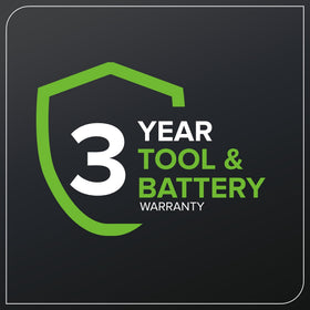 Greenworks 5Ah-battery-and-charger-included extends runtime and ready-to-use