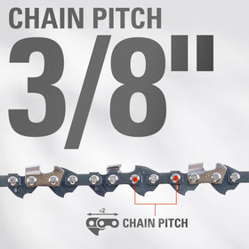GreenWorks 62 drive links for proper alignment and secure chain fit.
