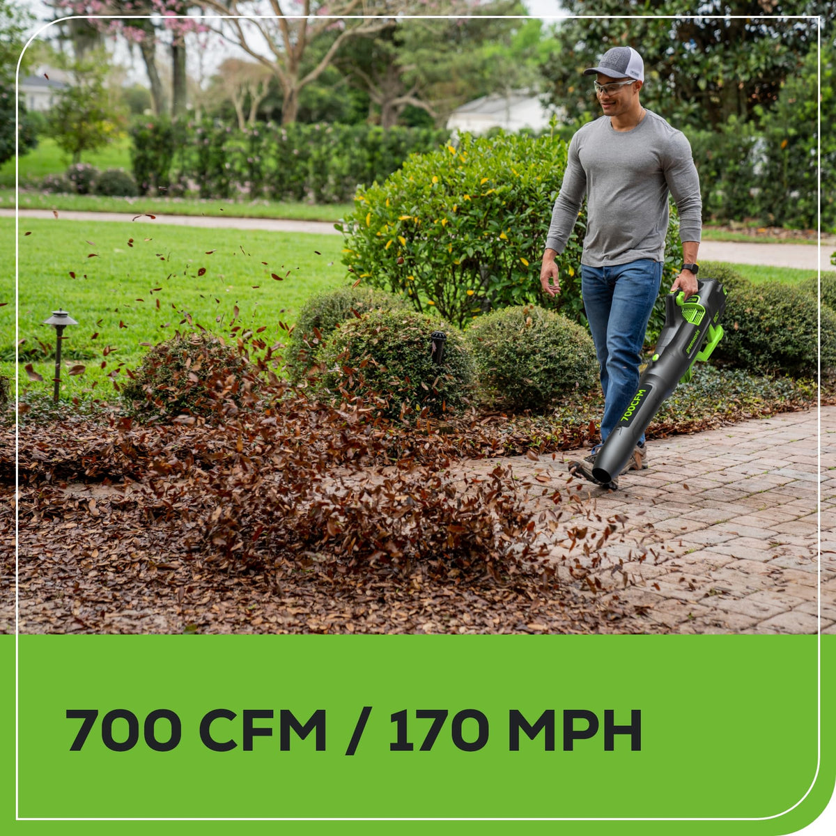 Low-noise performance comparison of Greenworks 80V Axial Blower