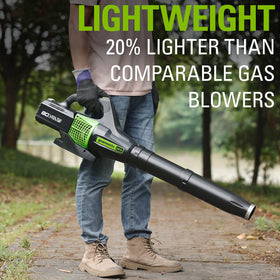 Greenworks 80V kit includes blower, tube, battery, charger, and manual.