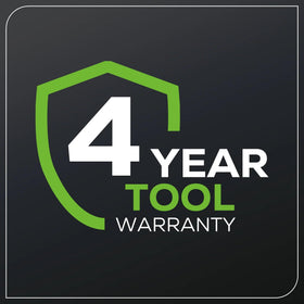 Greenworks 80V trimmer with 4 year warranty for long term reliability