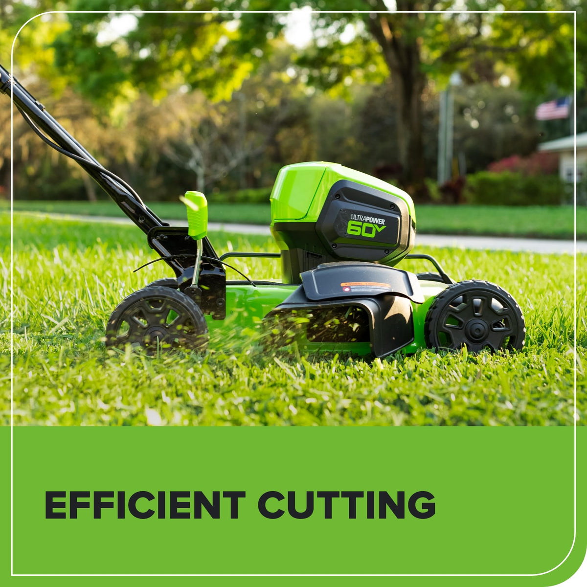 GreenWorks blade compatible with a wide range of mowers for versatility.