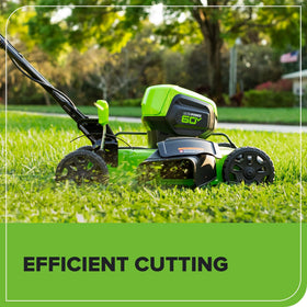 GreenWorks blade compatible with a wide range of mowers for versatility.