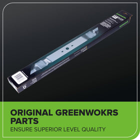 Genuine GreenWorks replacement blade designed for easy install.