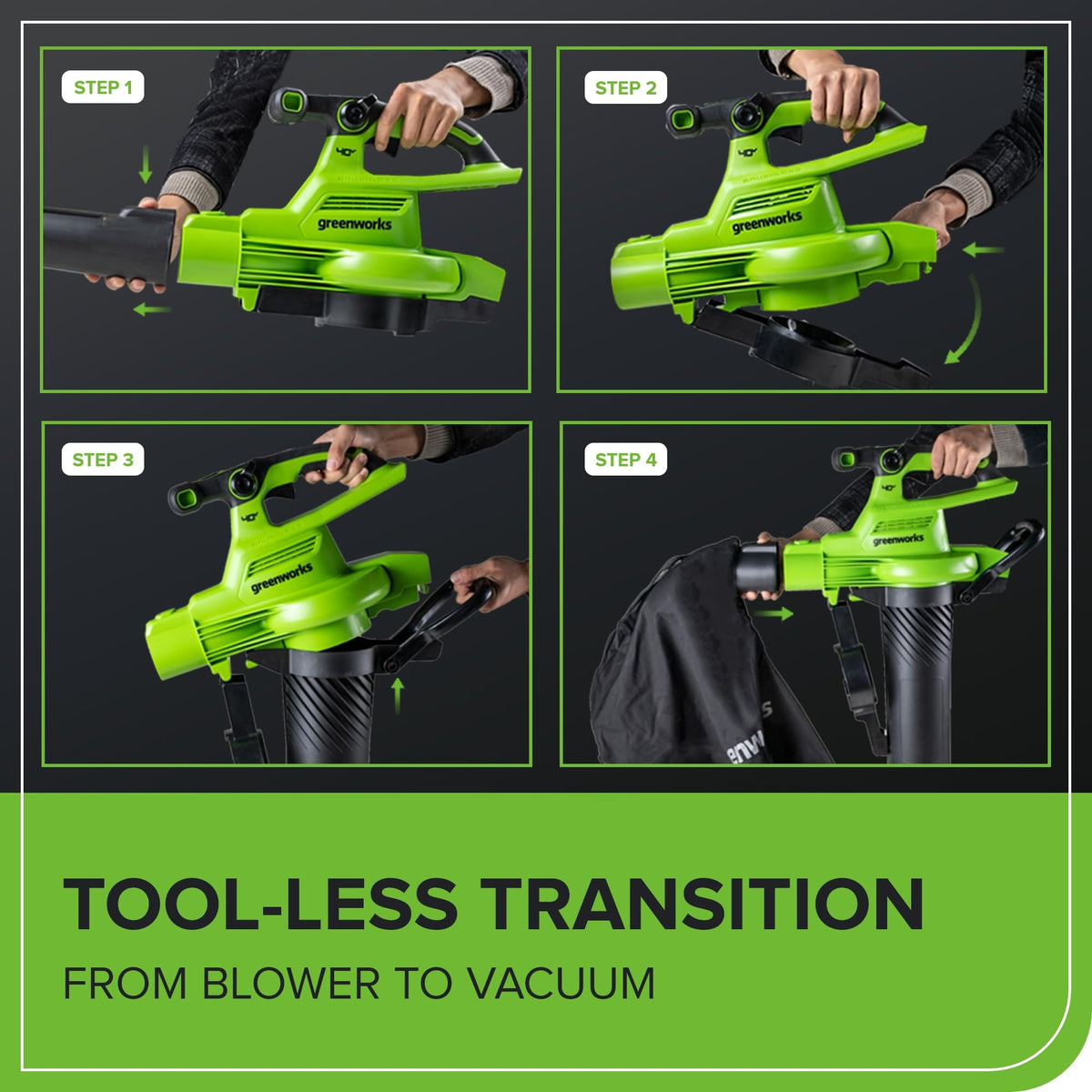Greenworks ergonomic-lightweight-design enables comfortable all-day use
