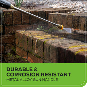 Greenworks M22 14mm high-pressure connection ensures a secure, reliable fit