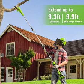 Greenworks tool-free adjustment helps quick setup