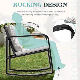 Greesum versatile 3-piece set suits balcony, porch, or garden spaces.