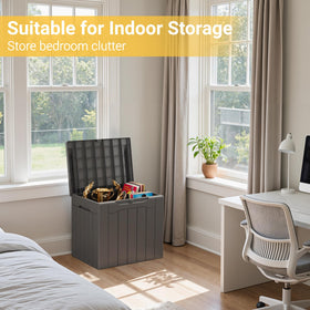 Greesum lockable holes for secure outdoor storage with lid