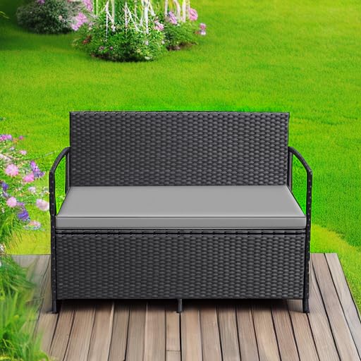 Greesum PE rattan is weather resistant for year-round outdoor use.