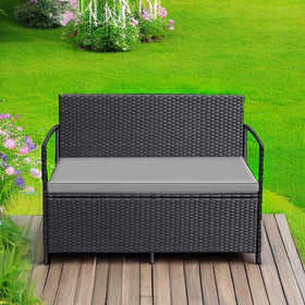 Greesum PE rattan is weather resistant for year-round outdoor use.