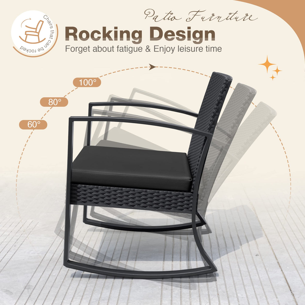 Greesum powder-coated frame for durable outdoor use.