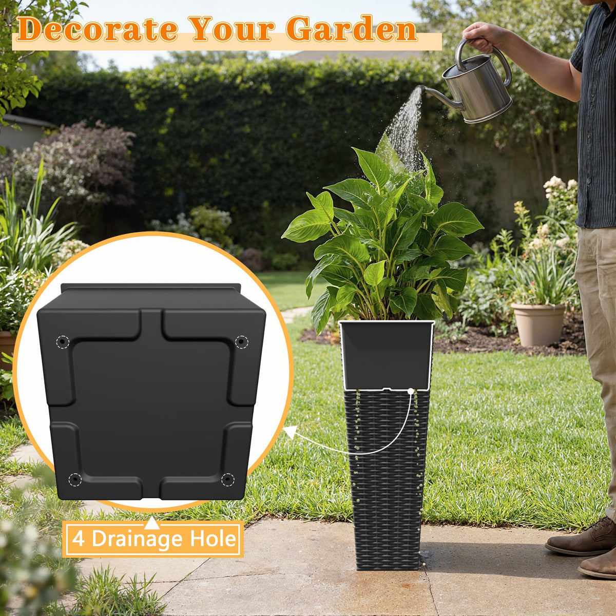 Greesum indoor-outdoor planter made from lightweight PP resin