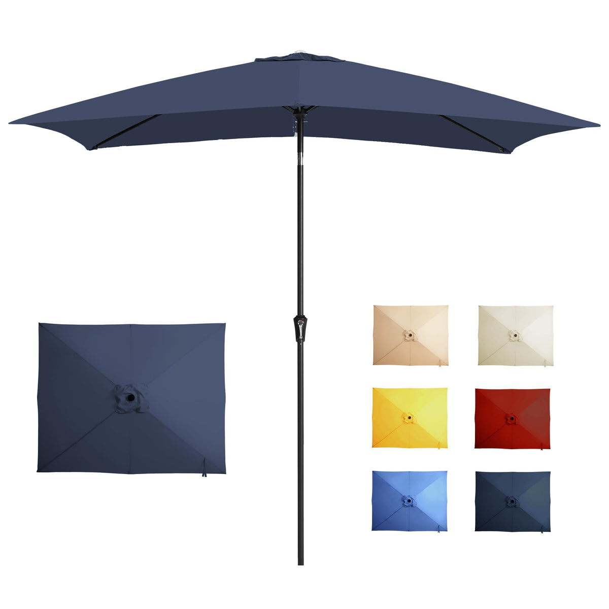 GREFORG 6.5x10ft canopy shading a 3-4 person outdoor table.