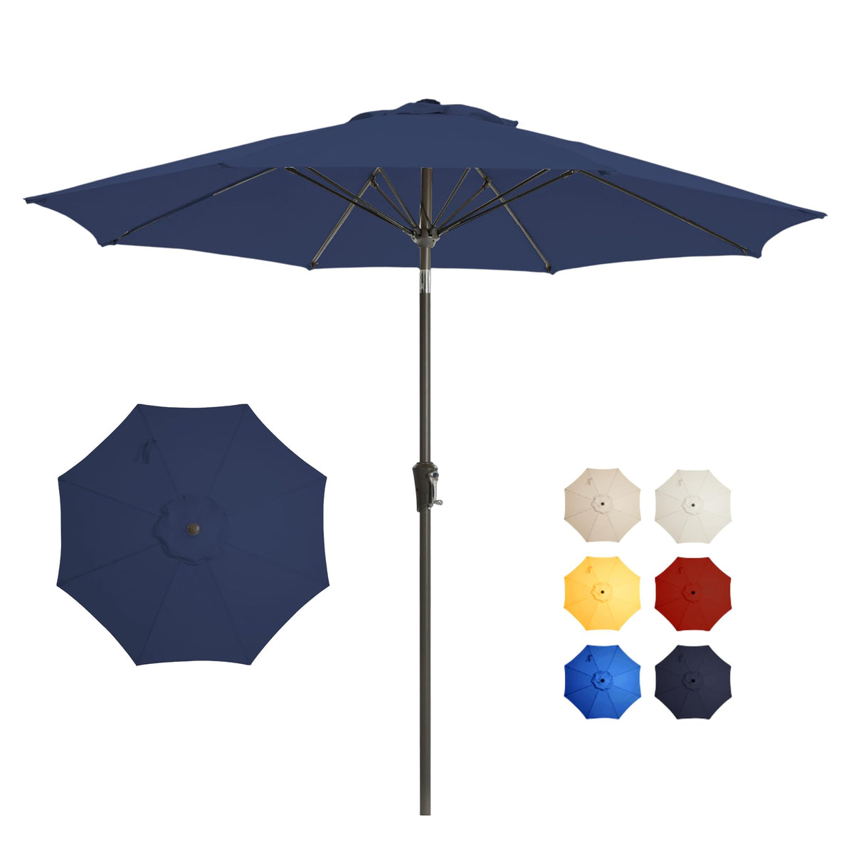 GREFORG 9FT canopy delivers broad shade and strong UV protection for patios.