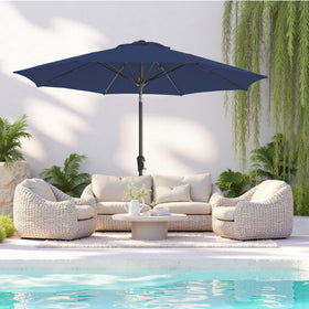 GREFORG outdoor umbrella crank tilt lets you follow the sun with a simple twist.