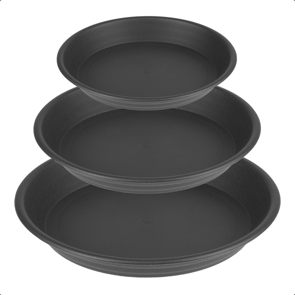 GREGICH 6-inch plant saucer side view protects surfaces from water stains.