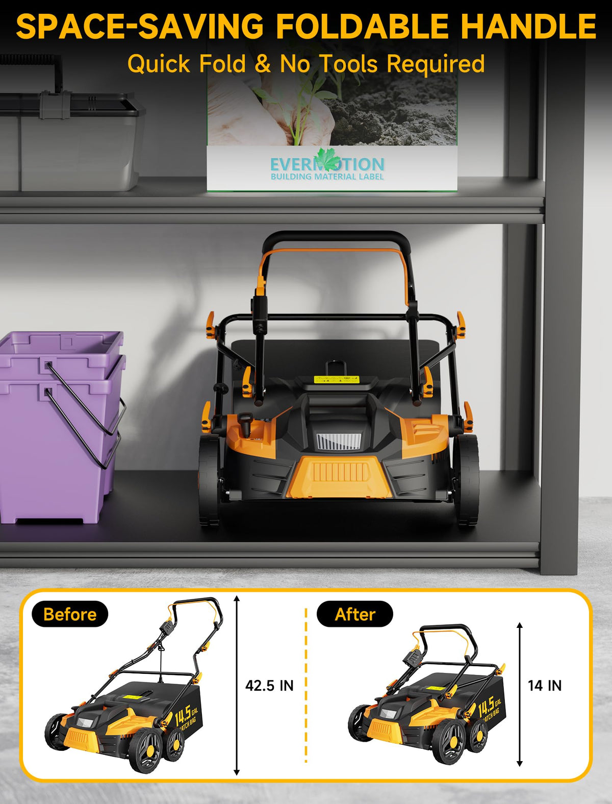 Grelawner 2-in-1 blades show scarify and dethatch capability in one tool.