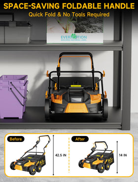 Grelawner 2-in-1 blades show scarify and dethatch capability in one tool.